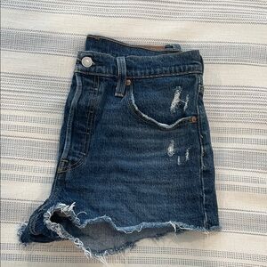 Levi's Dark Blue Denim Shorts